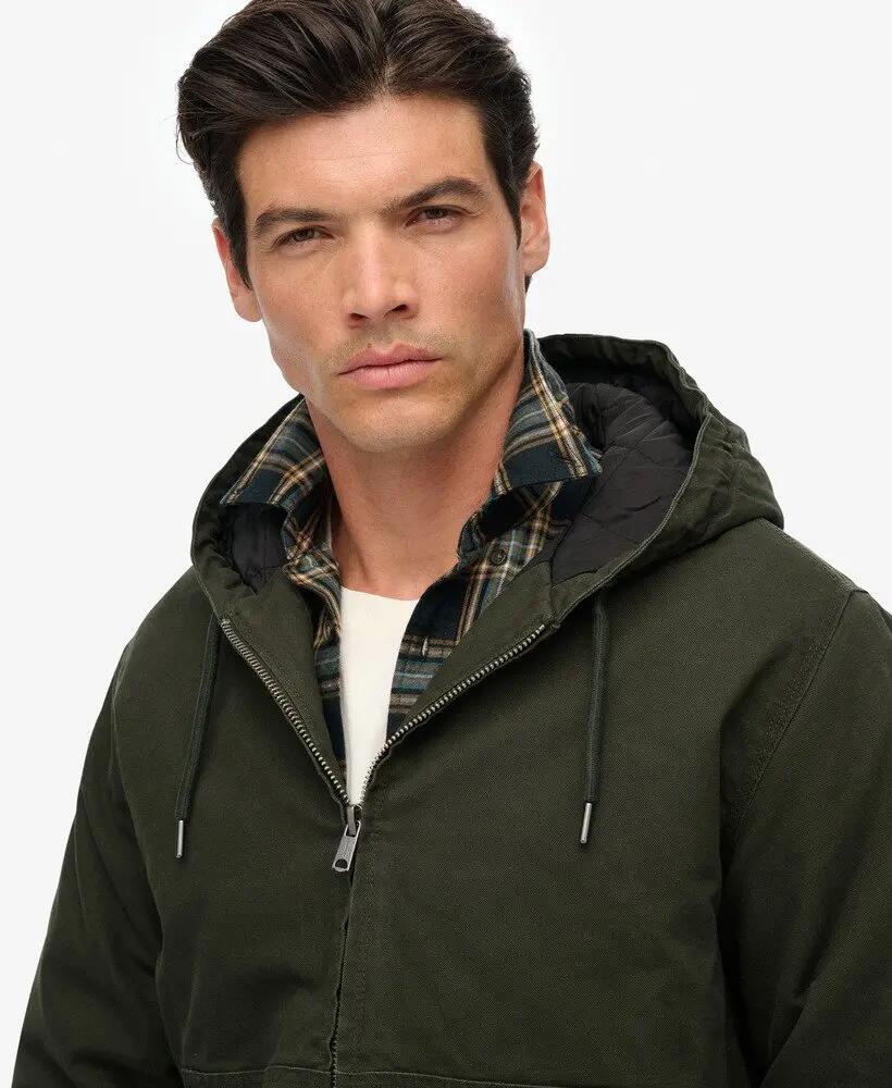superdry Giacca con cappuccio Canvas Surplus in cotone imbottita leggera 4/7