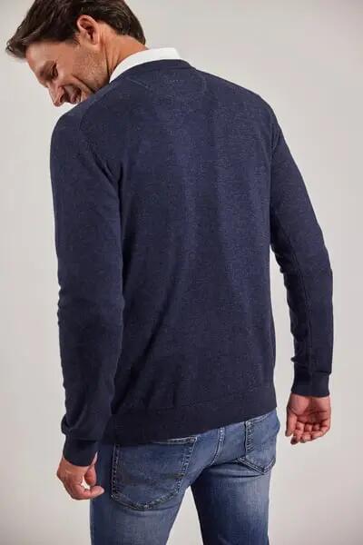 sebago Merino Crew Knit – Pull col rond en mérinos extra-fin 2/4