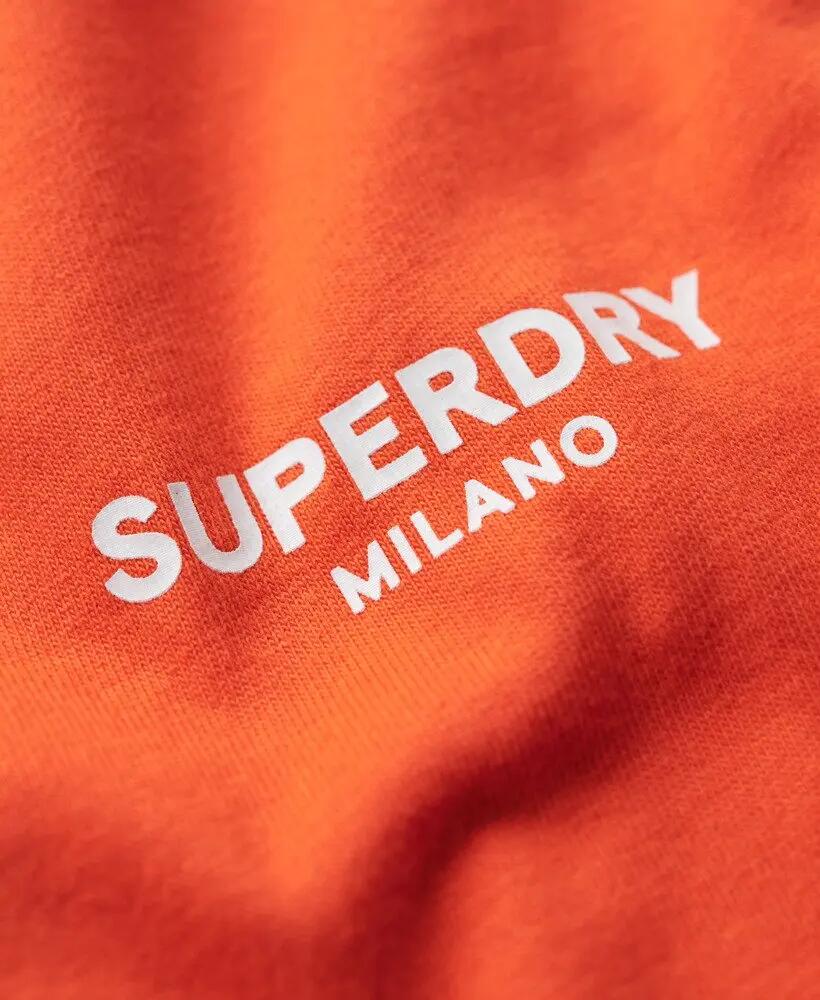 superdry T-shirt Luxury Sport coupe ample en coton – CHERRY TOMATO RED 5/7