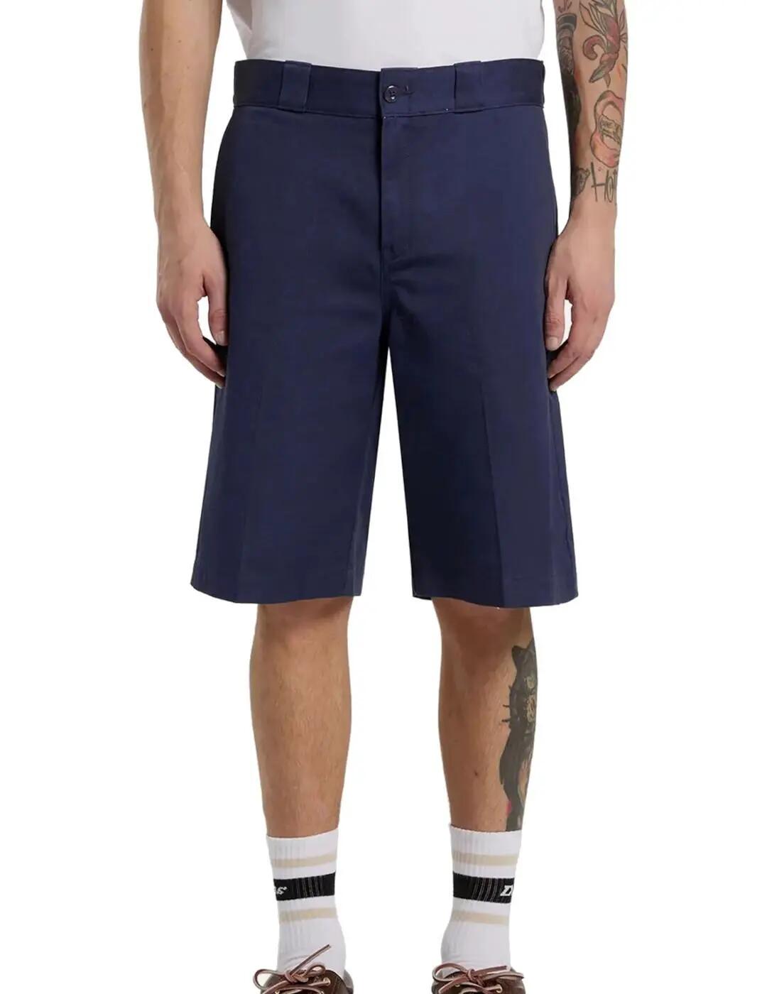 Bermudas und kurze Hosen für Männer Dickies 247 gerade 10-Zoll Blau. 3/4