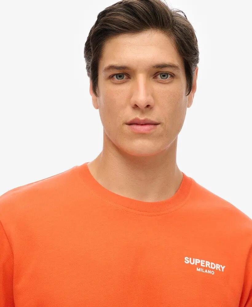 superdry T-shirt Luxury Sport coupe ample en coton – CHERRY TOMATO RED 3/7