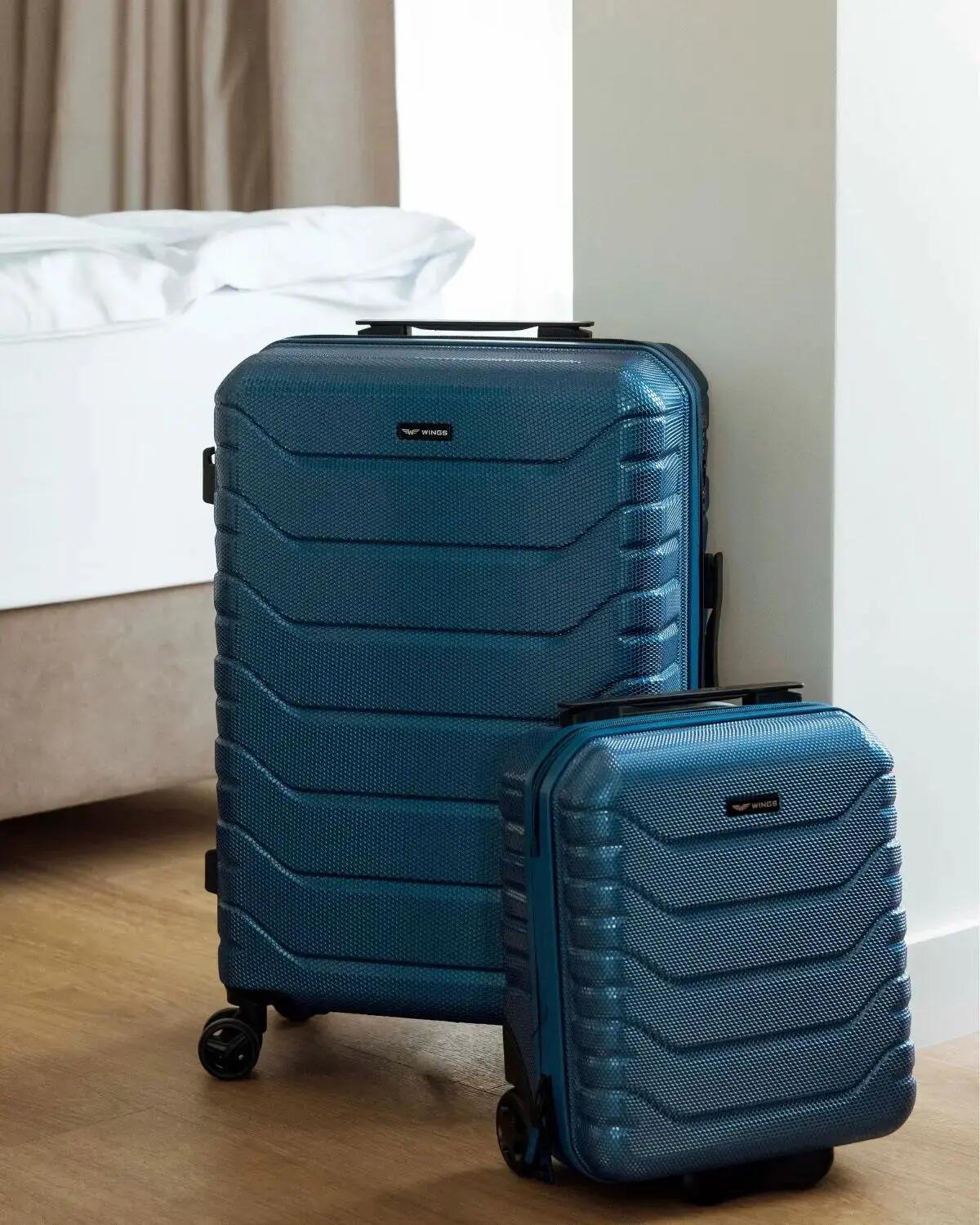 Valise cabine Wings CRAKE 20" BLEU MOYEN 2/10