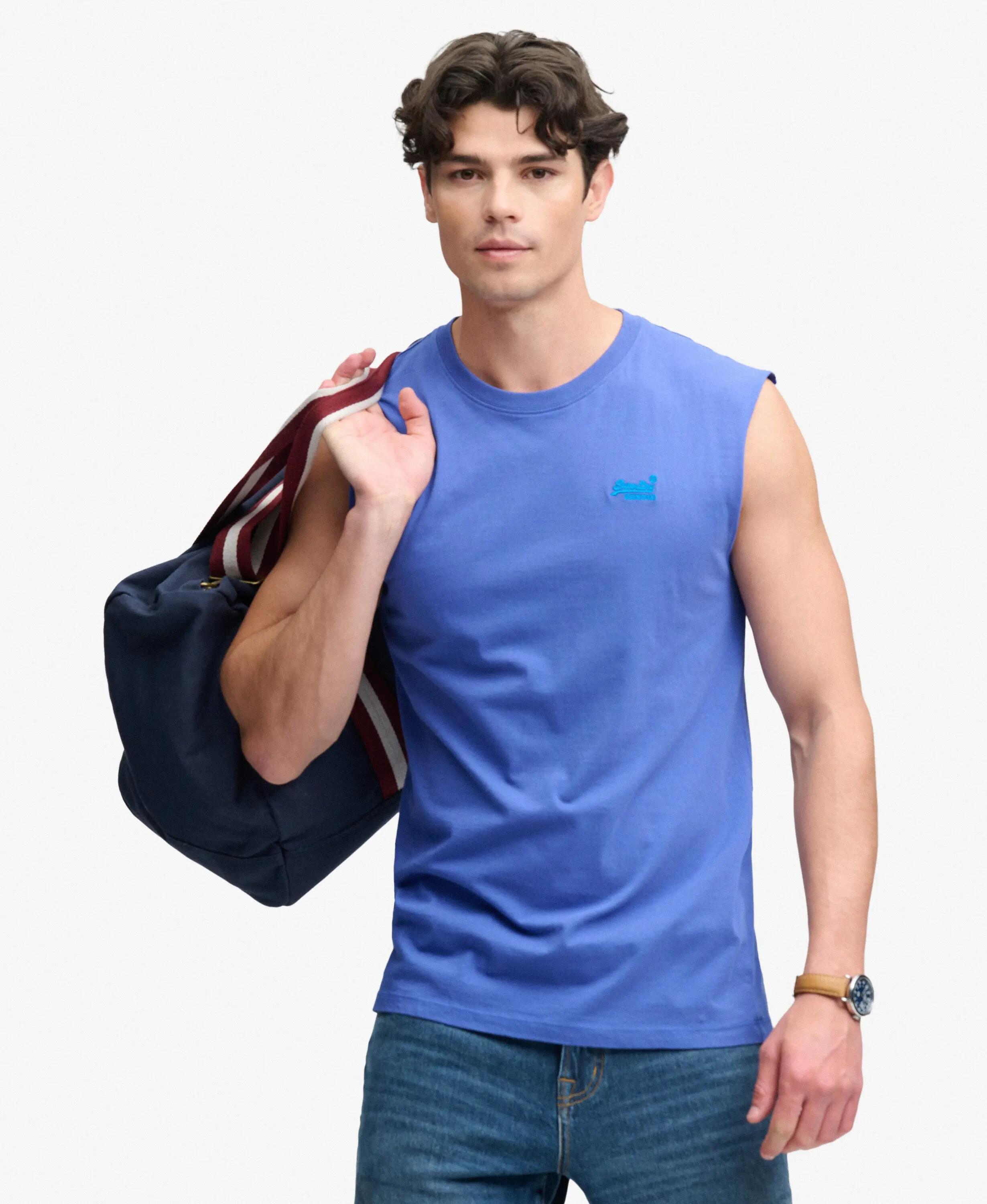 superdry Canotta Essential in Cotone Organico con Logo 3/5