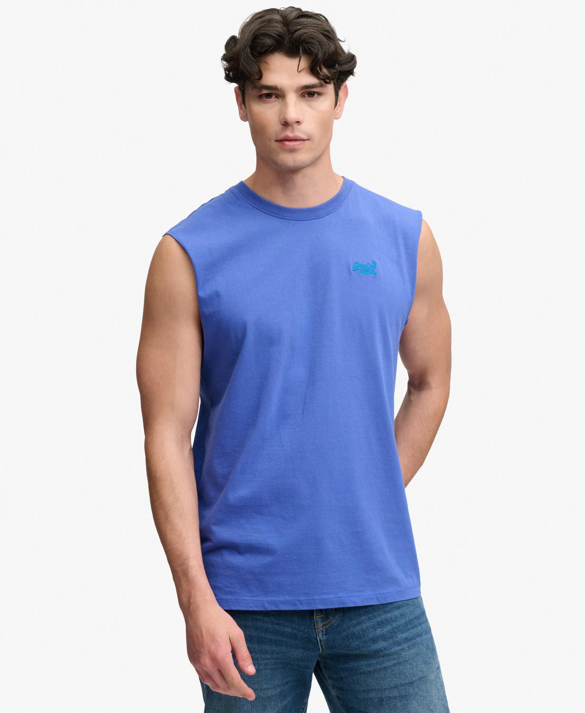 superdry Canotta Essential in Cotone Organico con Logo 2/5