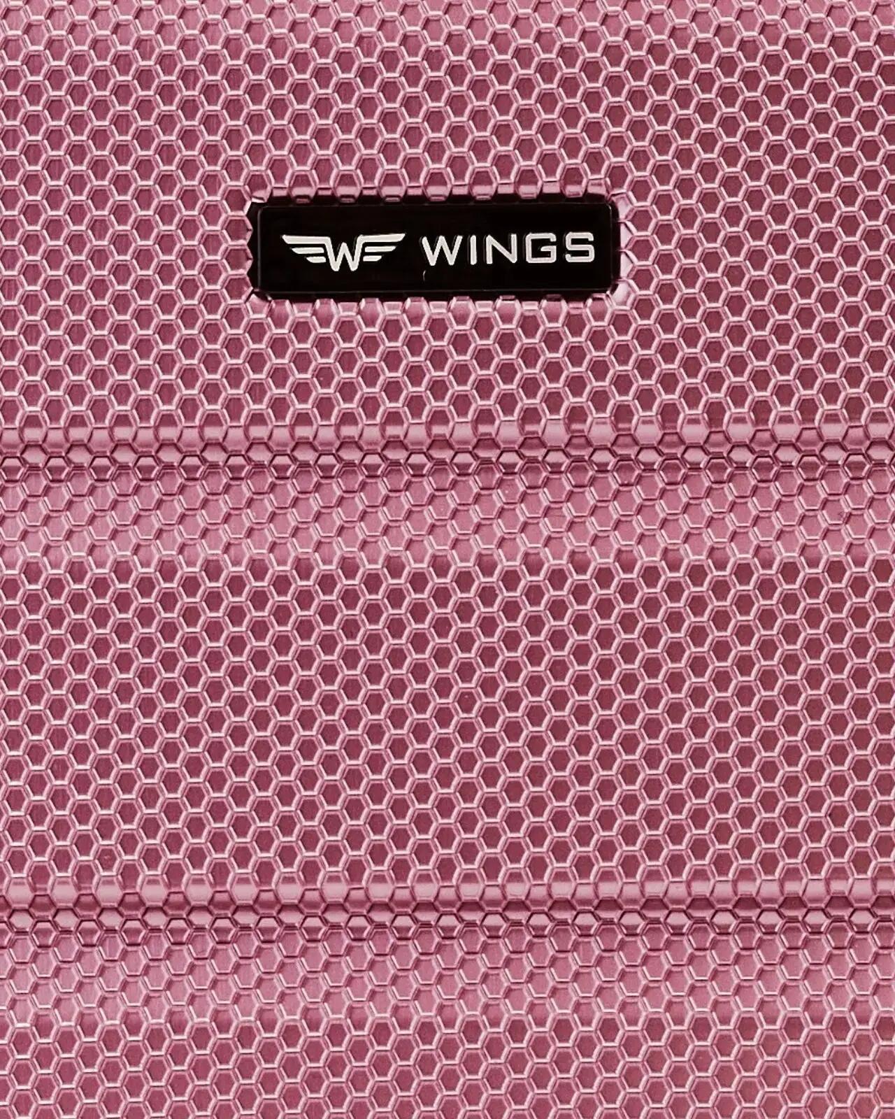 Wings CRAKE reiskoffer met toilettas 14" ROSE GOLD 9/10