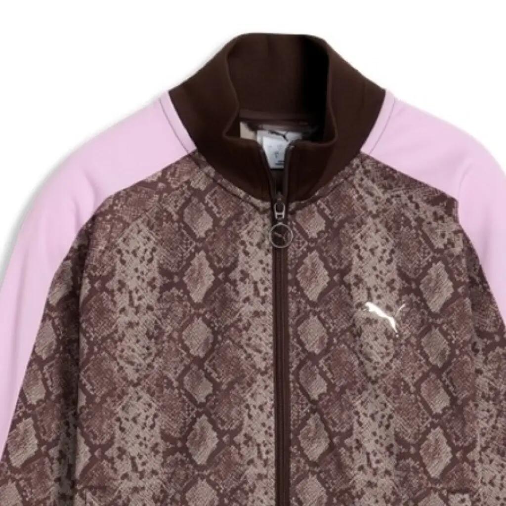 Jaqueta Puma Modelo T7 Snake Aop Short Track Jacket Cor Impressão Animal 5/5
