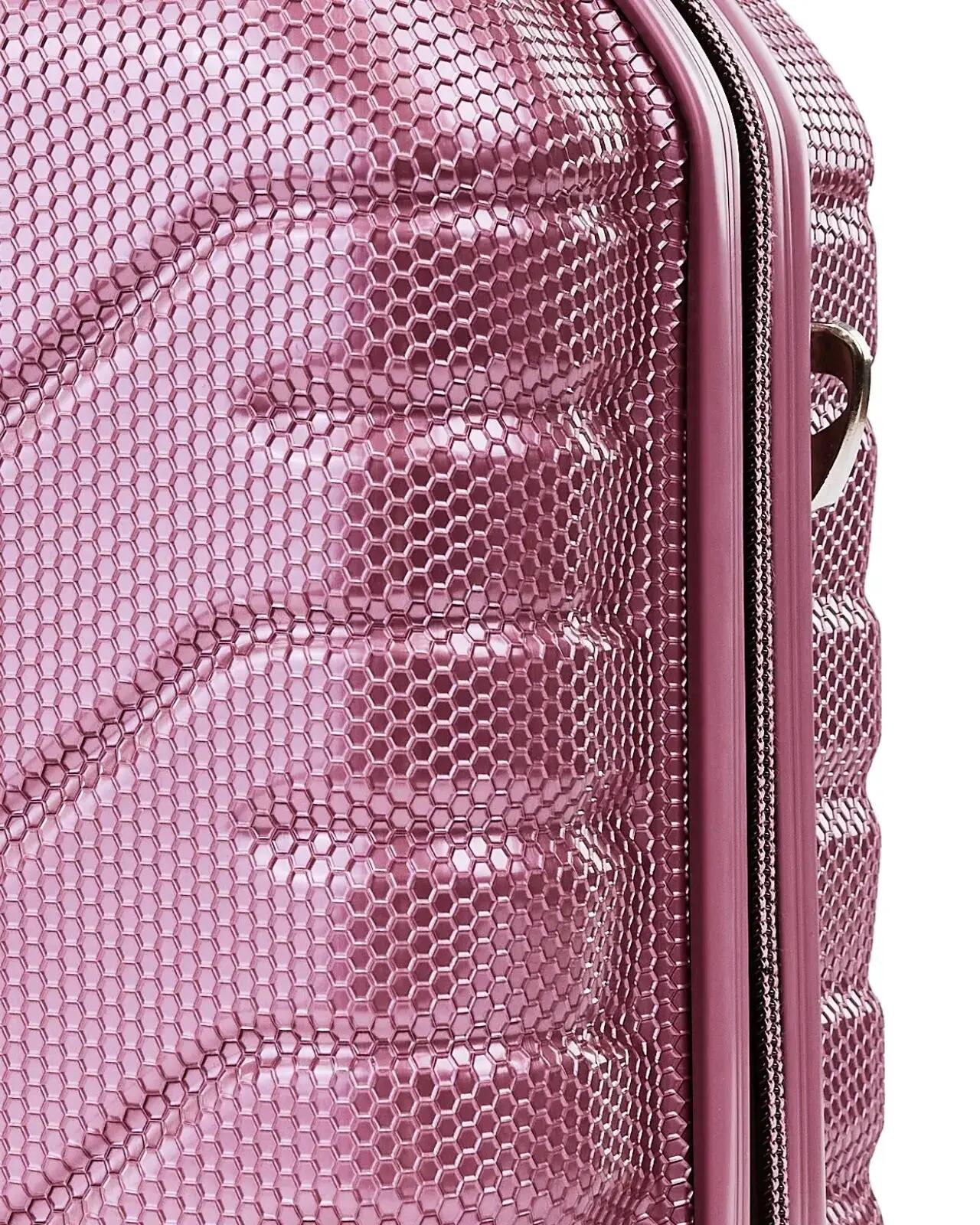 Wings CRAKE reiskoffer met toilettas 14" ROSE GOLD 8/10