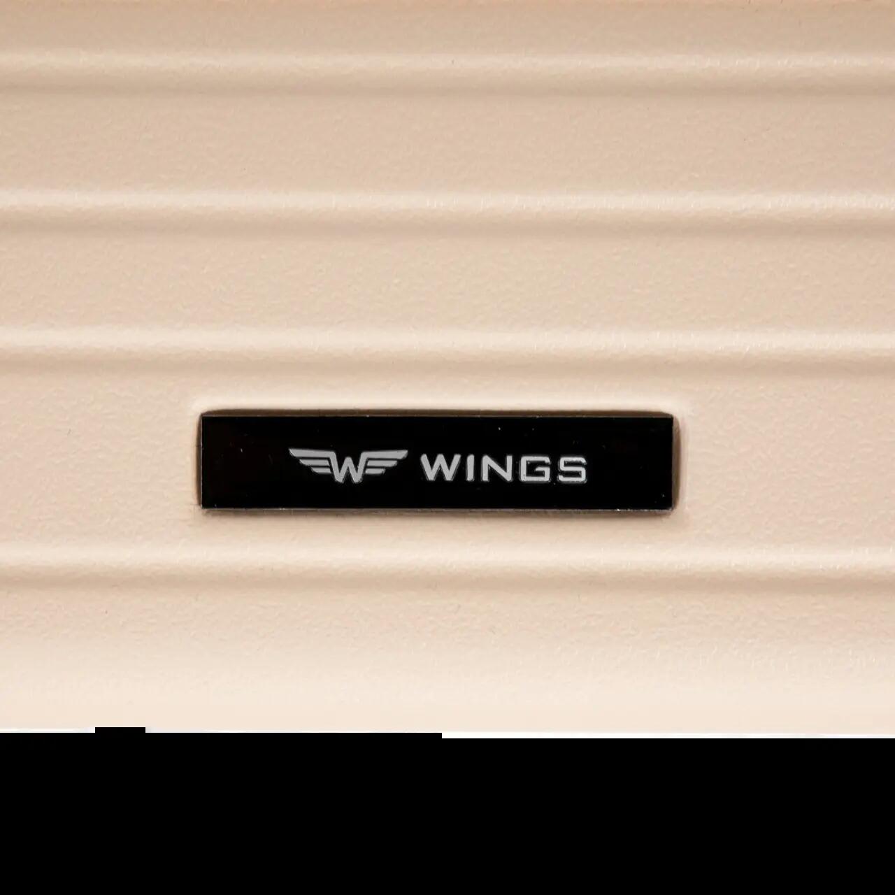 Ensemble de 3 valises Wings ABS+ personnalisées BLANC SALE MEOW 5/8