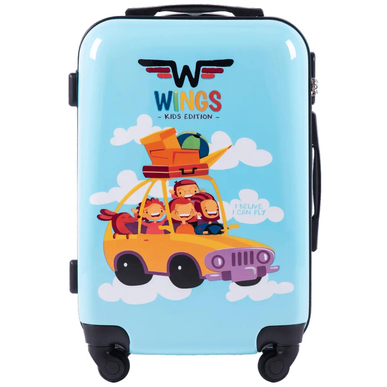 WINGS KIDS Valise cabine rigide Jay Car 20" 2/6