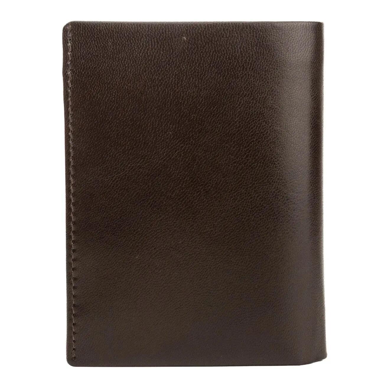 WINGS Portefeuille homme en cuir de chèvre marron 7/8