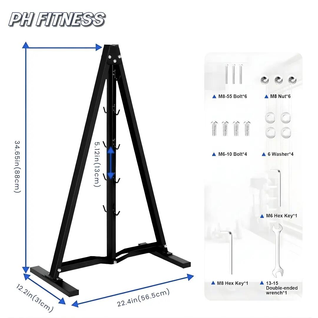 Rack PH Fitness A-Frame in Acciaio per Accessori Cavo 4/7