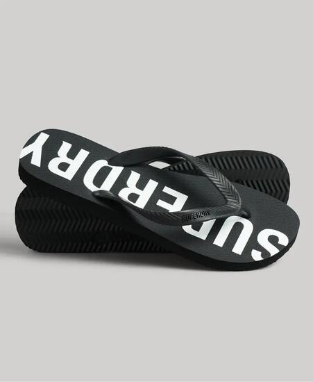 superdry Code Core Sport Tongs - Noir/Blanc – BLACK/WHITE