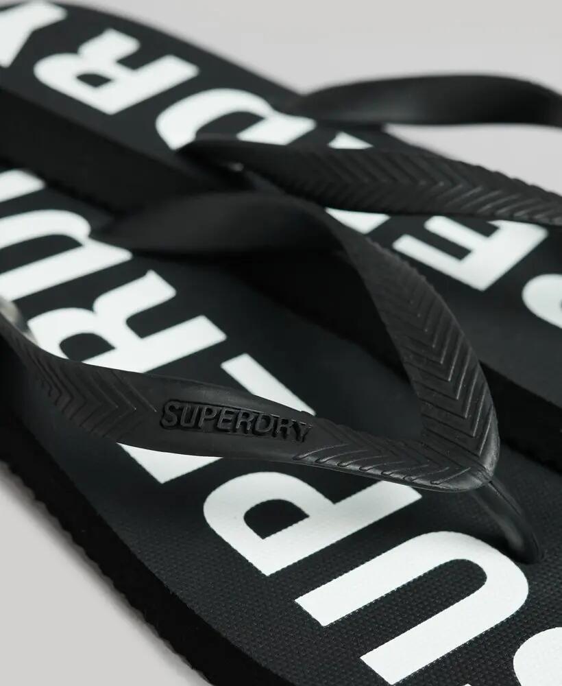 superdry Klapki Code Core Sport gumowe – Czarny/Biały 4/4