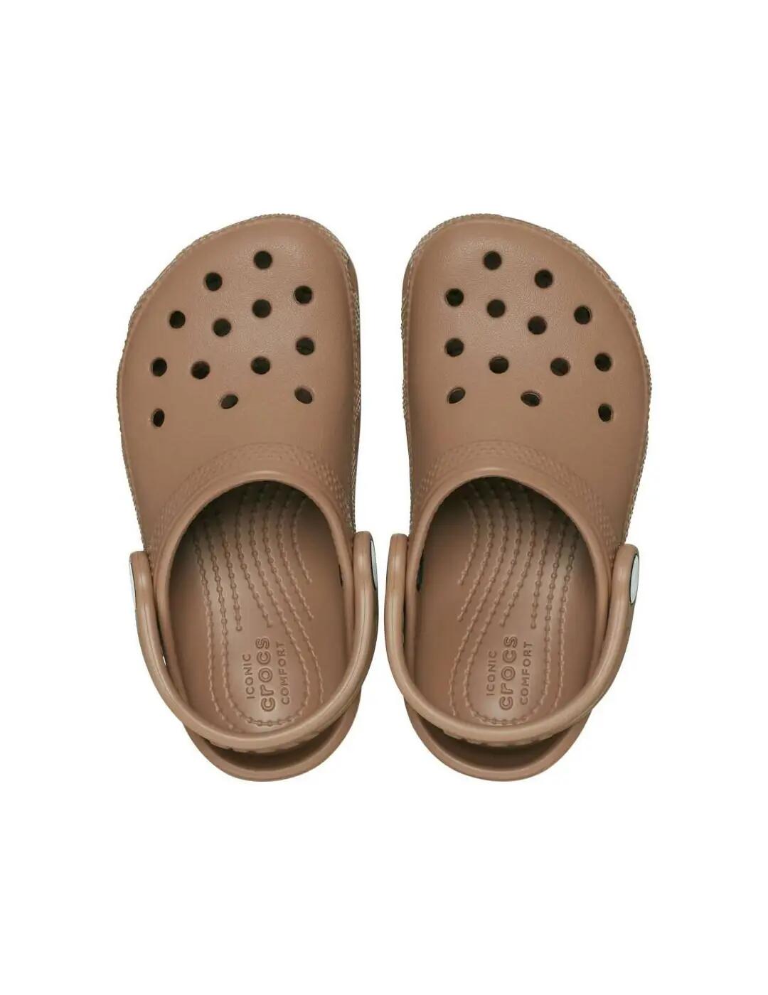 Sandalias para Niño Crocs Classic clog Marrón 3/4