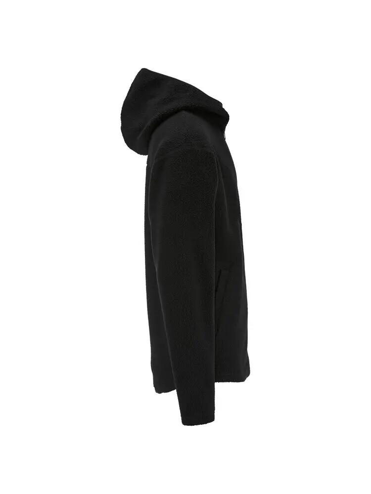craft Join Pile Fleece FZ Hood M – 100% recyceltes Polyester, Schwarz 4/4