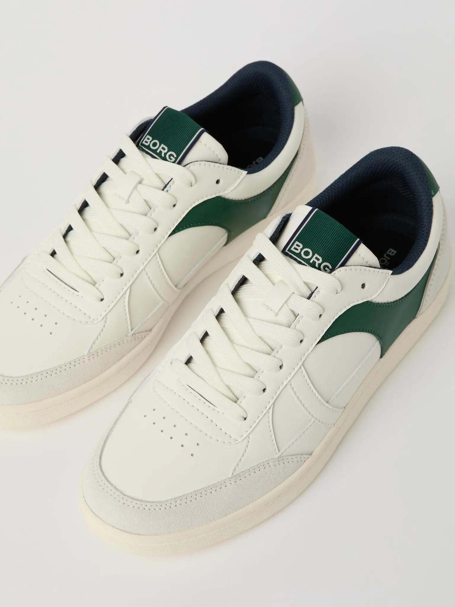 bjorn_borg COURT WB Tennisschuh OFF WHITE - GREEN 2/3