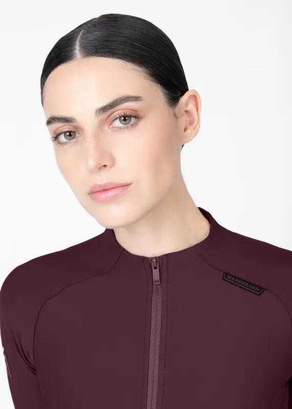 Camiseta Base Manga Larga Mujer Equitación Maximilian Origin Burdeos 6/7