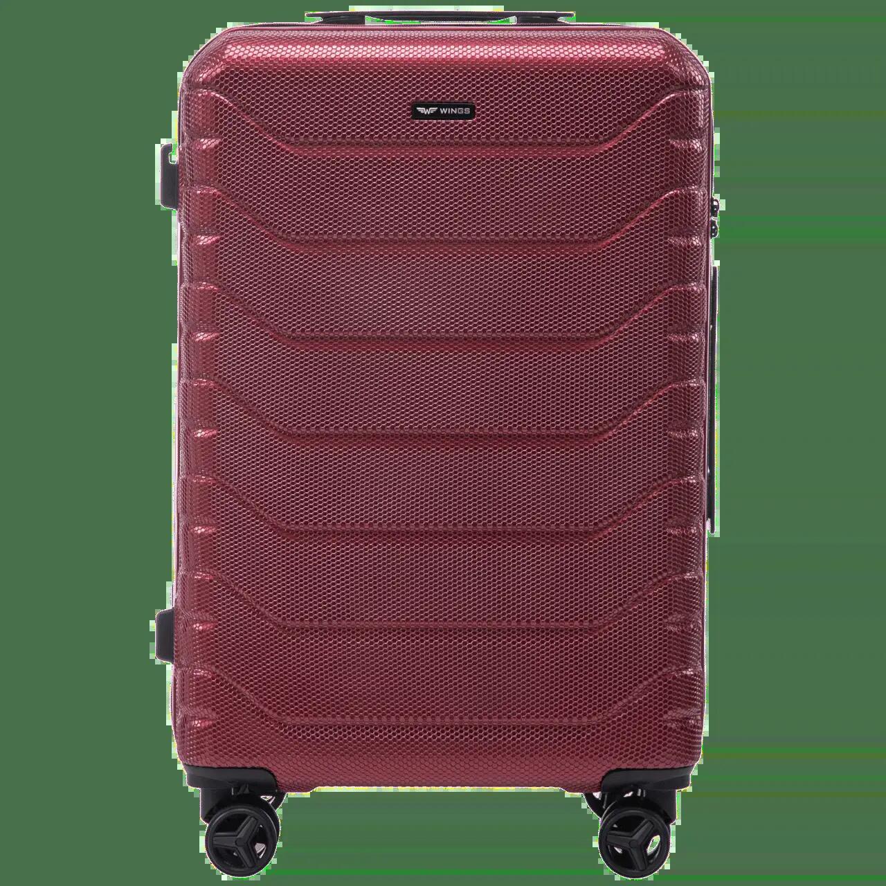 Ensemble de 3 valises Wings CRAKE POLYCARBONATE 100% ROUGE VIN S/M/L 6/10