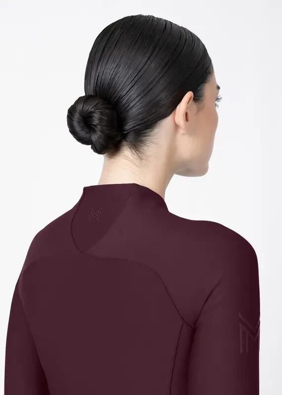 Camiseta Base Manga Larga Mujer Equitación Maximilian Origin Burdeos 5/7