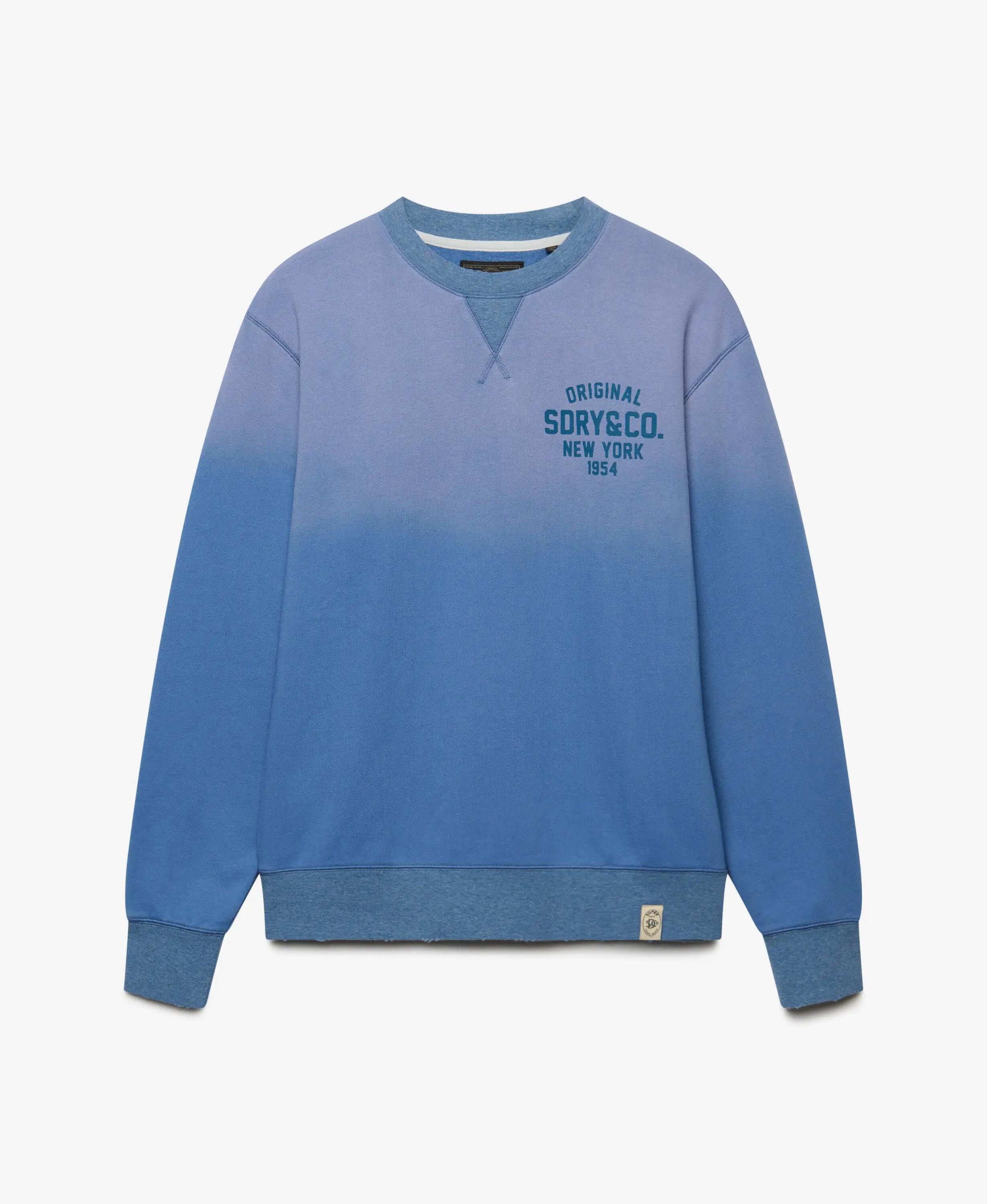 superdry Felpa Block Text Girocollo – Colony Blue 7/7