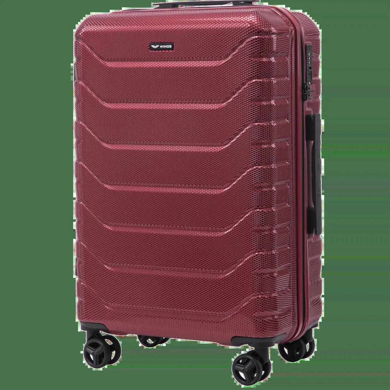 Ensemble de 3 valises Wings CRAKE POLYCARBONATE 100% ROUGE VIN S/M/L 3/10