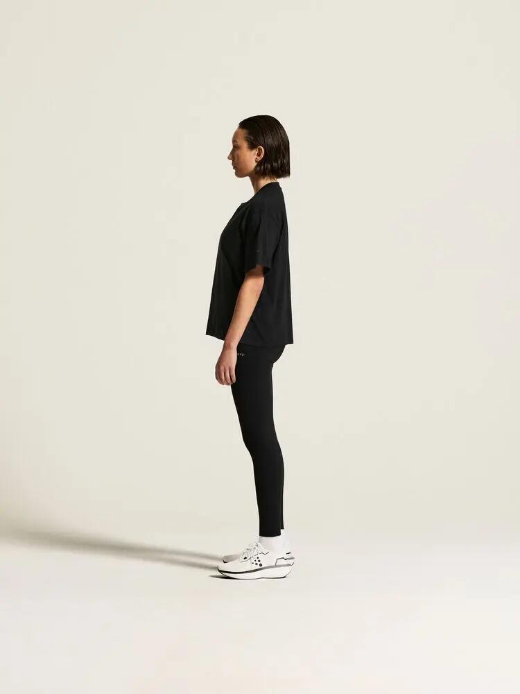 craft Frequent Heavy SS Tee W zwarte T‑shirt van biologisch katoen 7/7