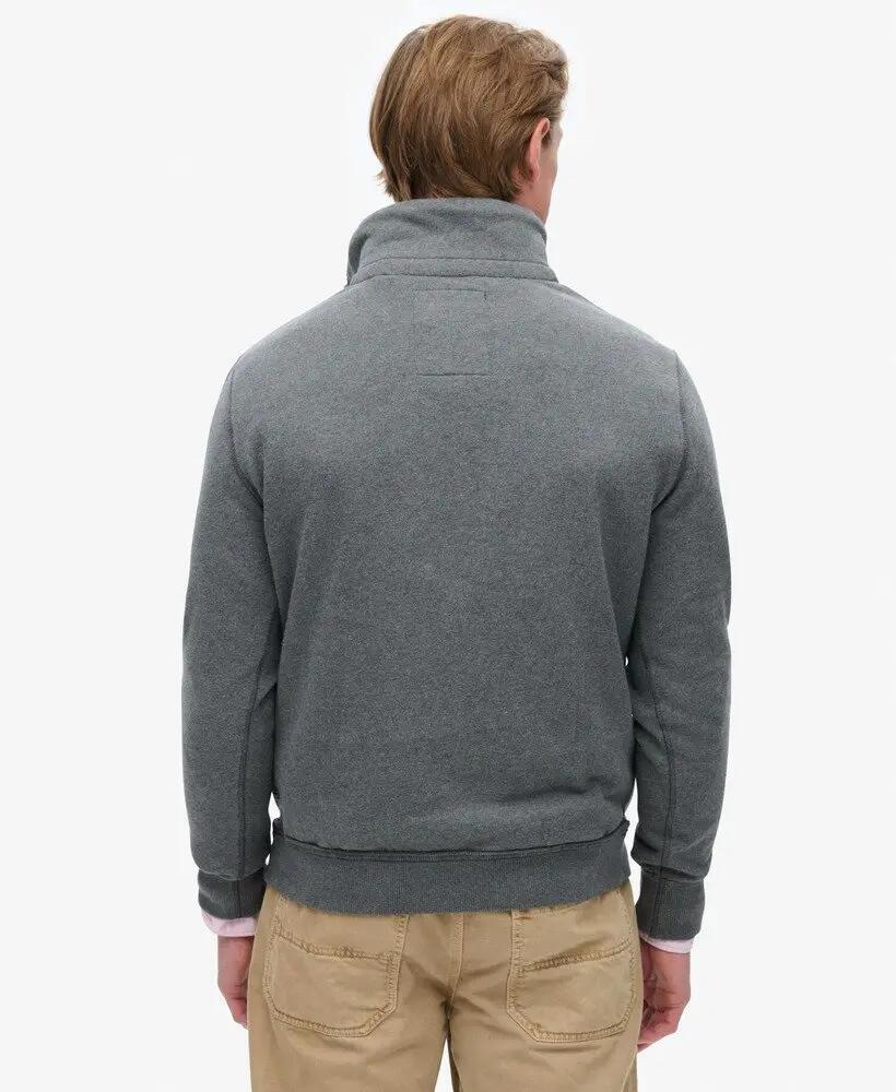 superdry Felpa Vintage Athletic mezza abbottonatura in 100% cotone 4/5