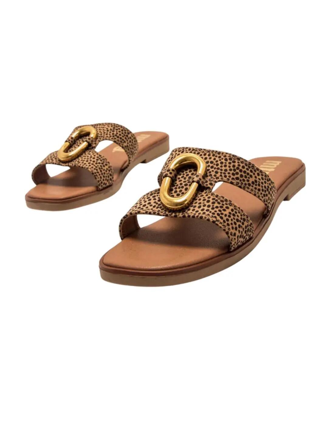 Sandalias para Mujer Mustang Punti  Marrón 3/4