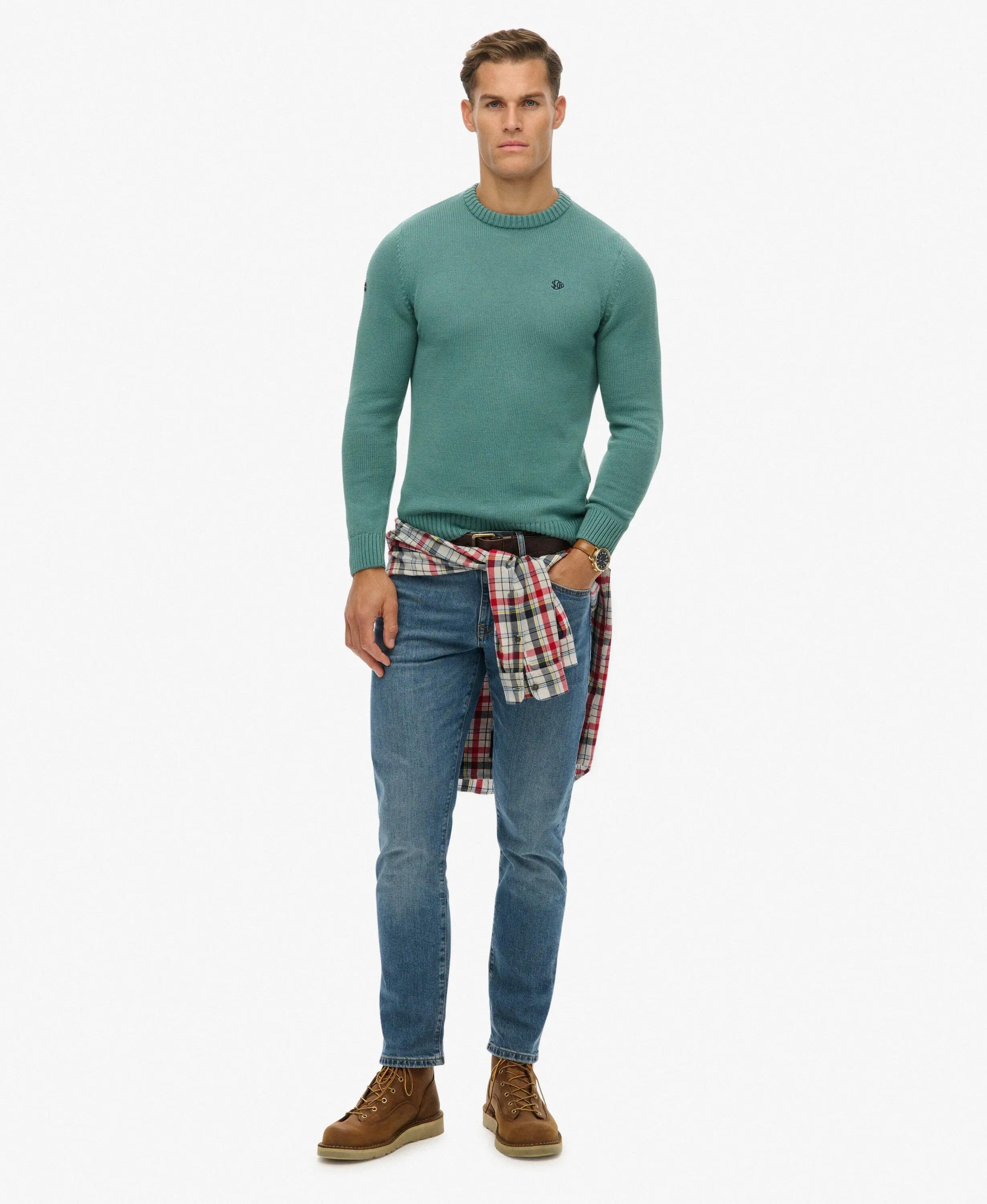 superdry Maglione Preppy in cotone – 100% cotone organico, vestibilità relaxed 3/6