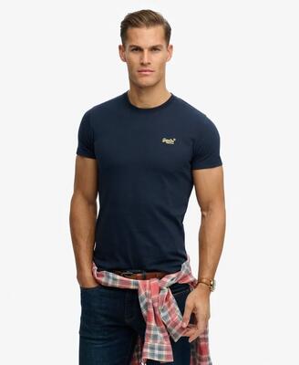 Superdry essential logo t-shirt van biologisch katoen slim fit