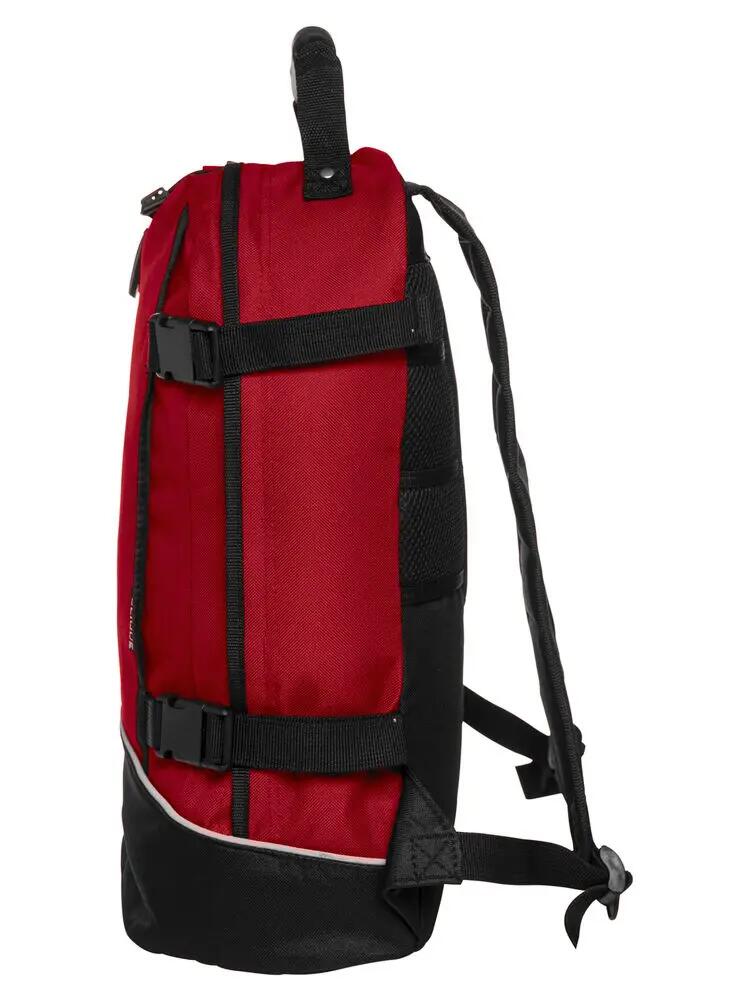 clique Backpack II – zaino sportivo rosso, 16 L 3/4