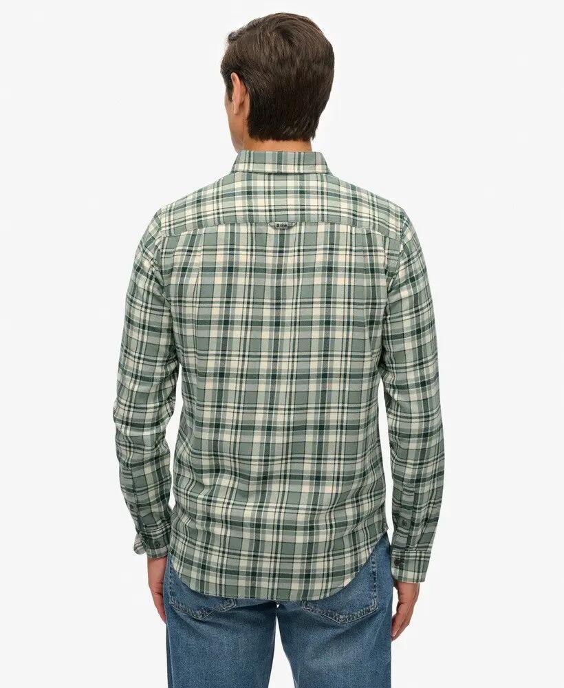 superdry Lumberjack overhemd met lange mouwen van biologisch katoen 5/6