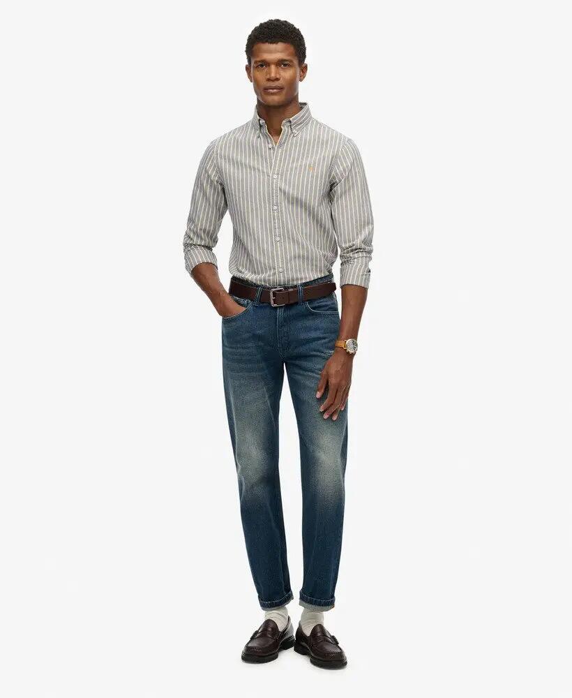 superdry Chemise Oxford Classic manches longues en coton bio 3/7