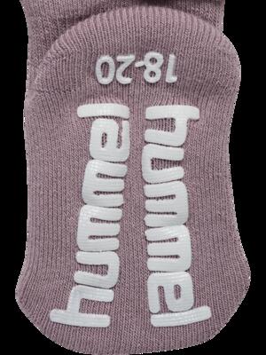Hummel hmlmini non slip 3-pack sock — lage anti-slip sokken – dark gull gray