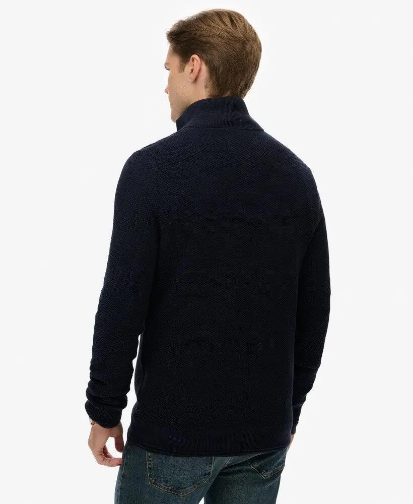 superdry Sweter Half-Zip z Teksturowanej Bawełny 4/5