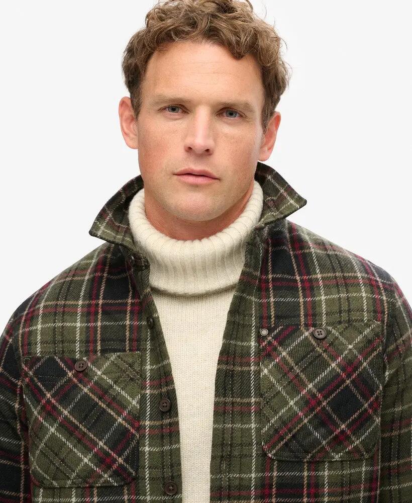 superdry The Merchant Store Overshirt Trapuntato - Calore e Stile 3/6