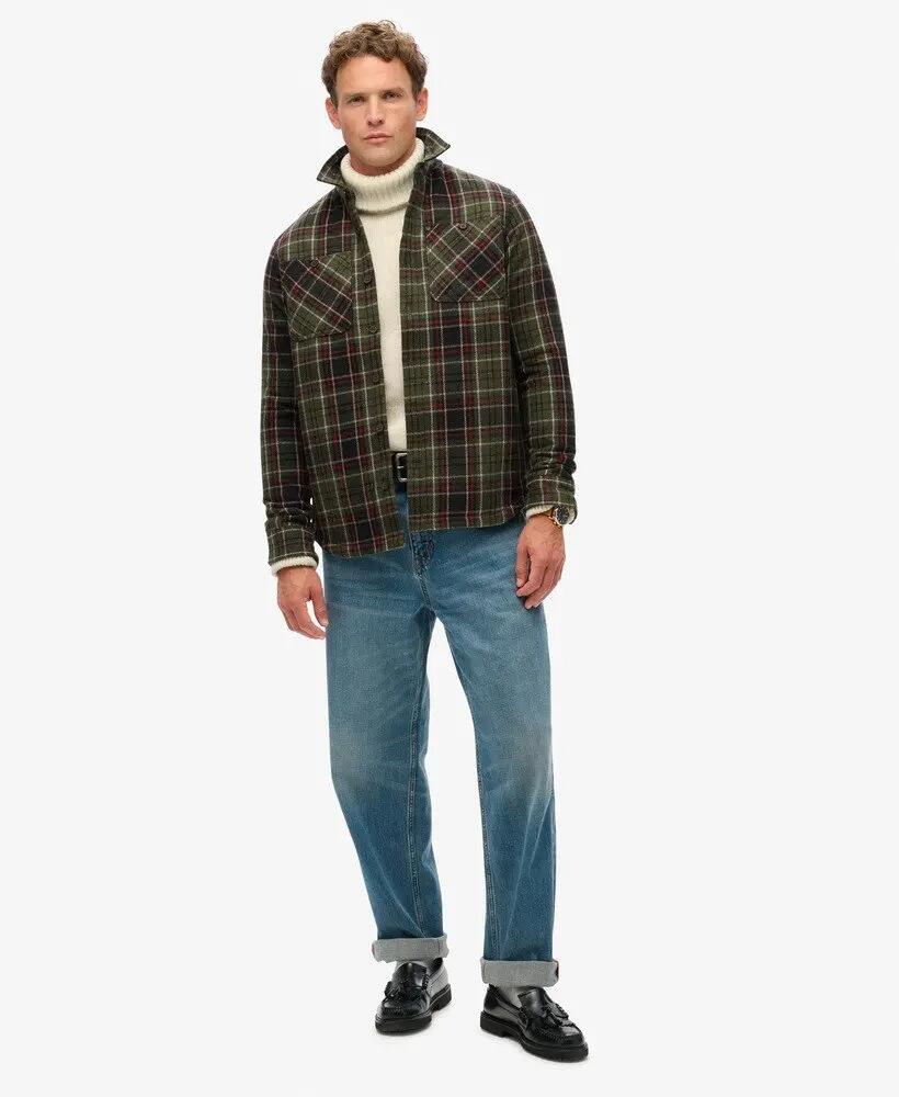 superdry The Merchant Store Overshirt Trapuntato - Calore e Stile 2/6