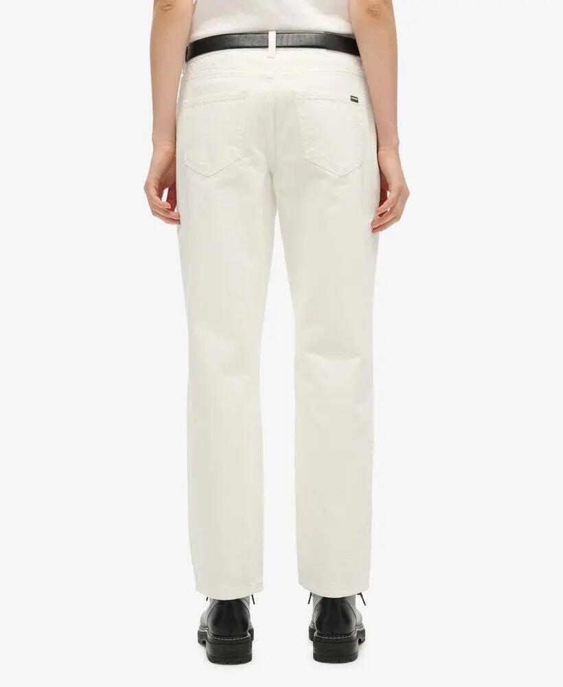 superdry Jeans straight mid rise em algodão biológico 5/7