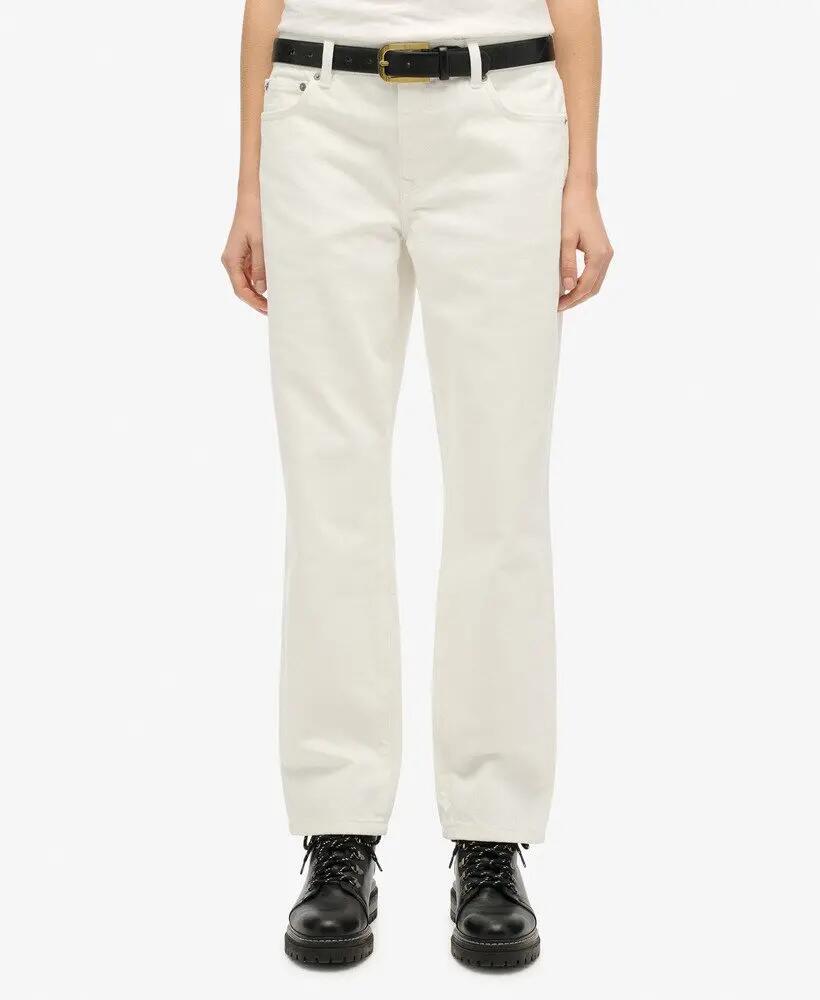 superdry Jeans straight mid rise em algodão biológico 4/7