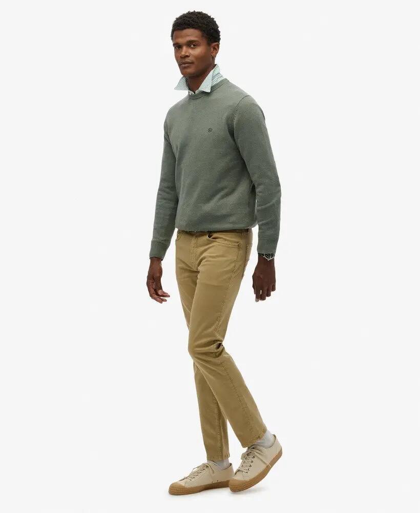 superdry Calças Sateen Five Pocket – Corte direito em algodão biológico 5/7