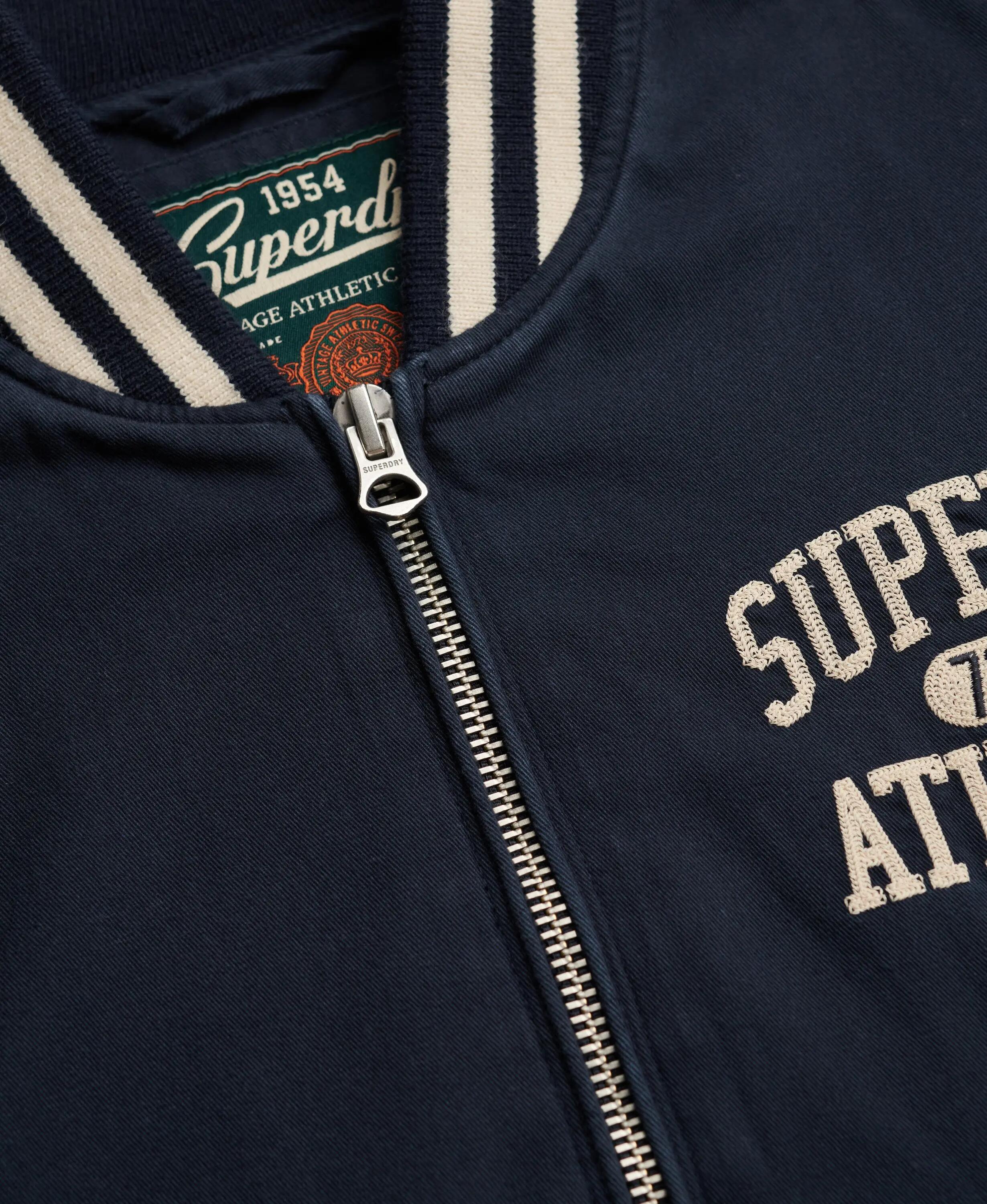 superdry Kurtka Bomber Twill Varsity z mieszanki bawełny 7/7
