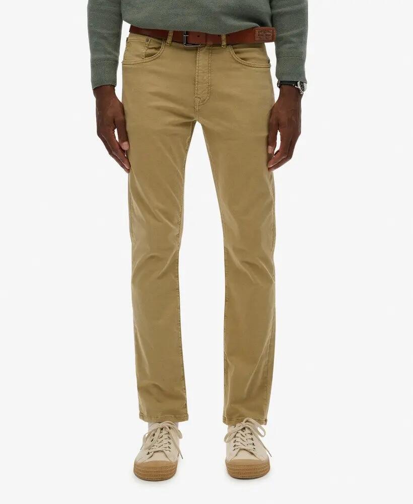 superdry Calças Sateen Five Pocket – Corte direito em algodão biológico 3/7