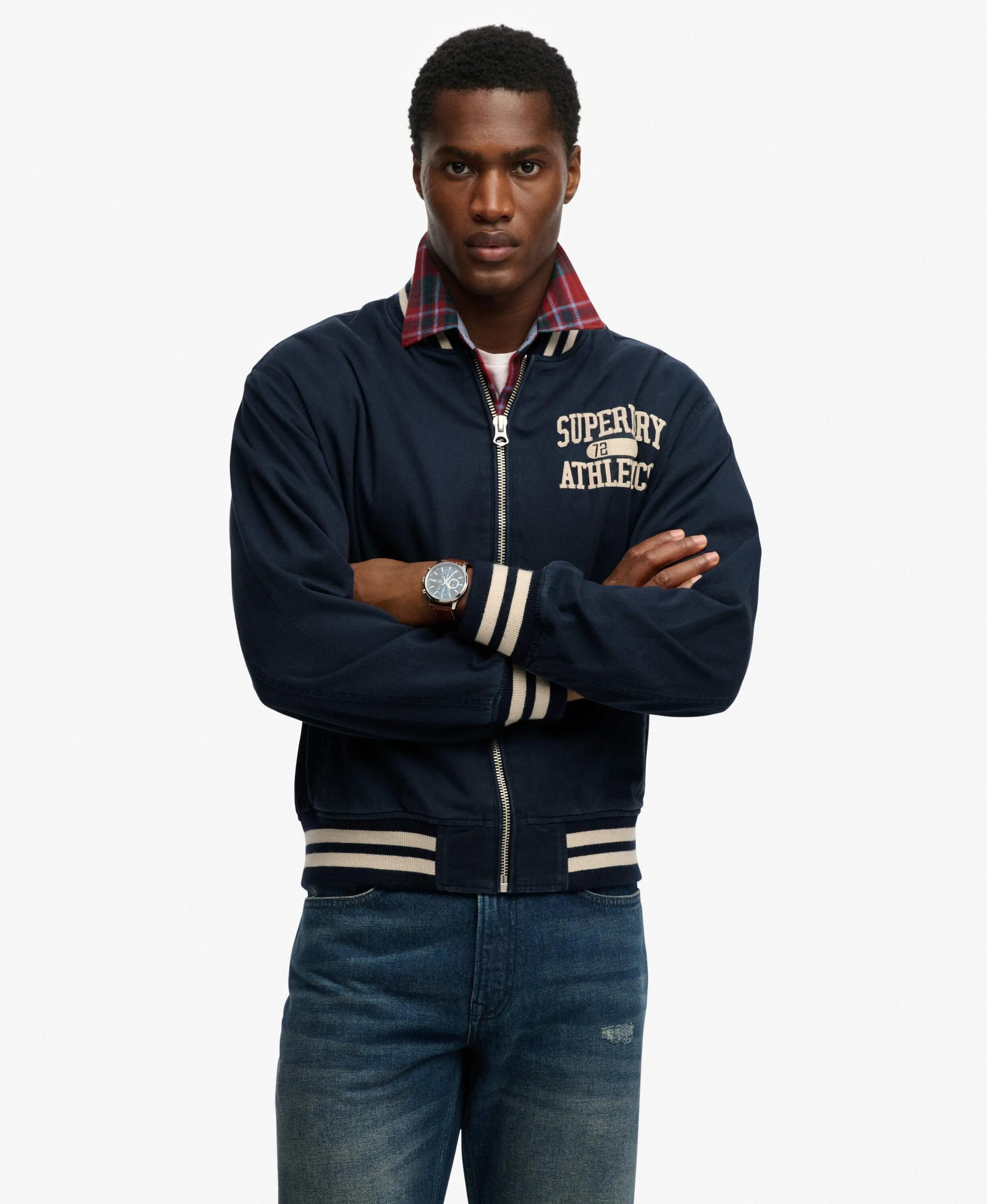 superdry Kurtka Bomber Twill Varsity z mieszanki bawełny 5/7
