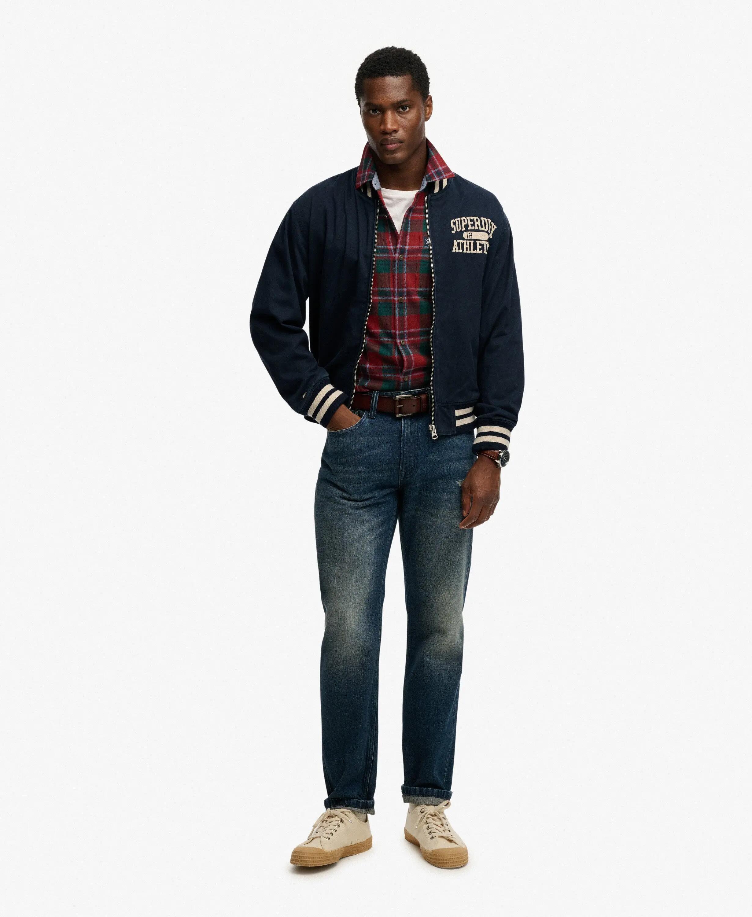 superdry Kurtka Bomber Twill Varsity z mieszanki bawełny 3/7