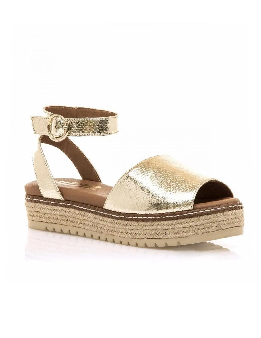 Sandalen für Damen Mustang Sali Gold. 2/4