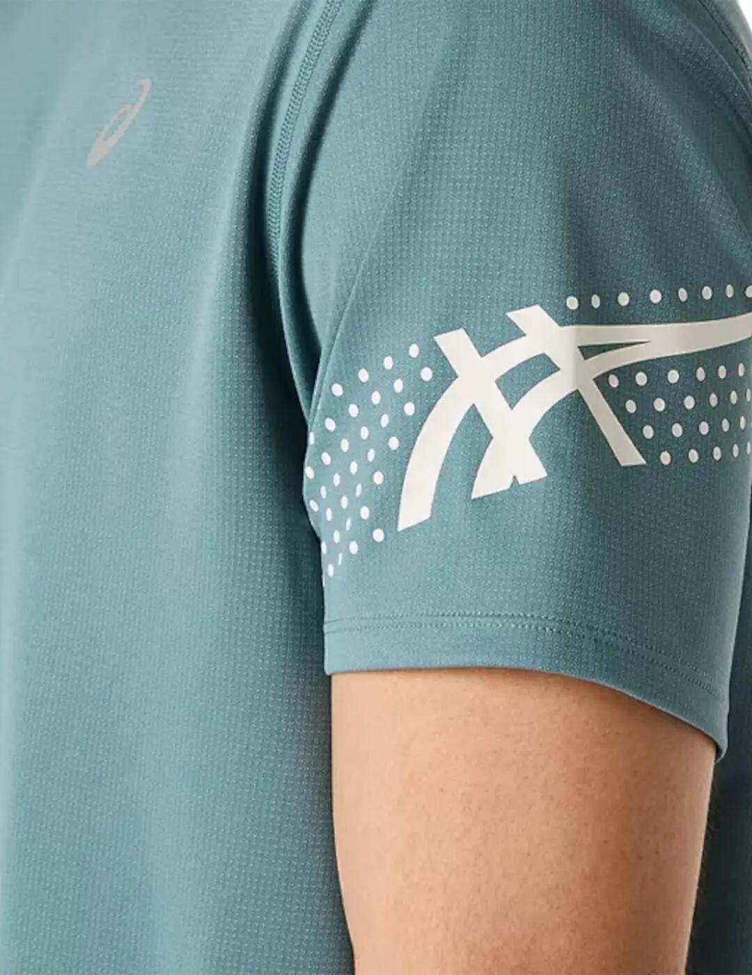 T-shirt à manches courtes pour hommes Asics Asics icon Vert. 5/5