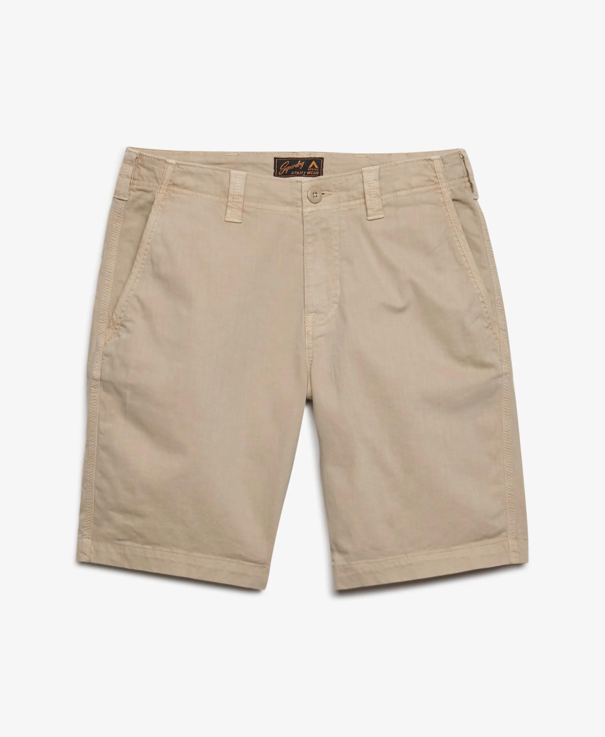 superdry Utility Chino Shorts — Coupe droite, Overcast Beige 7/7