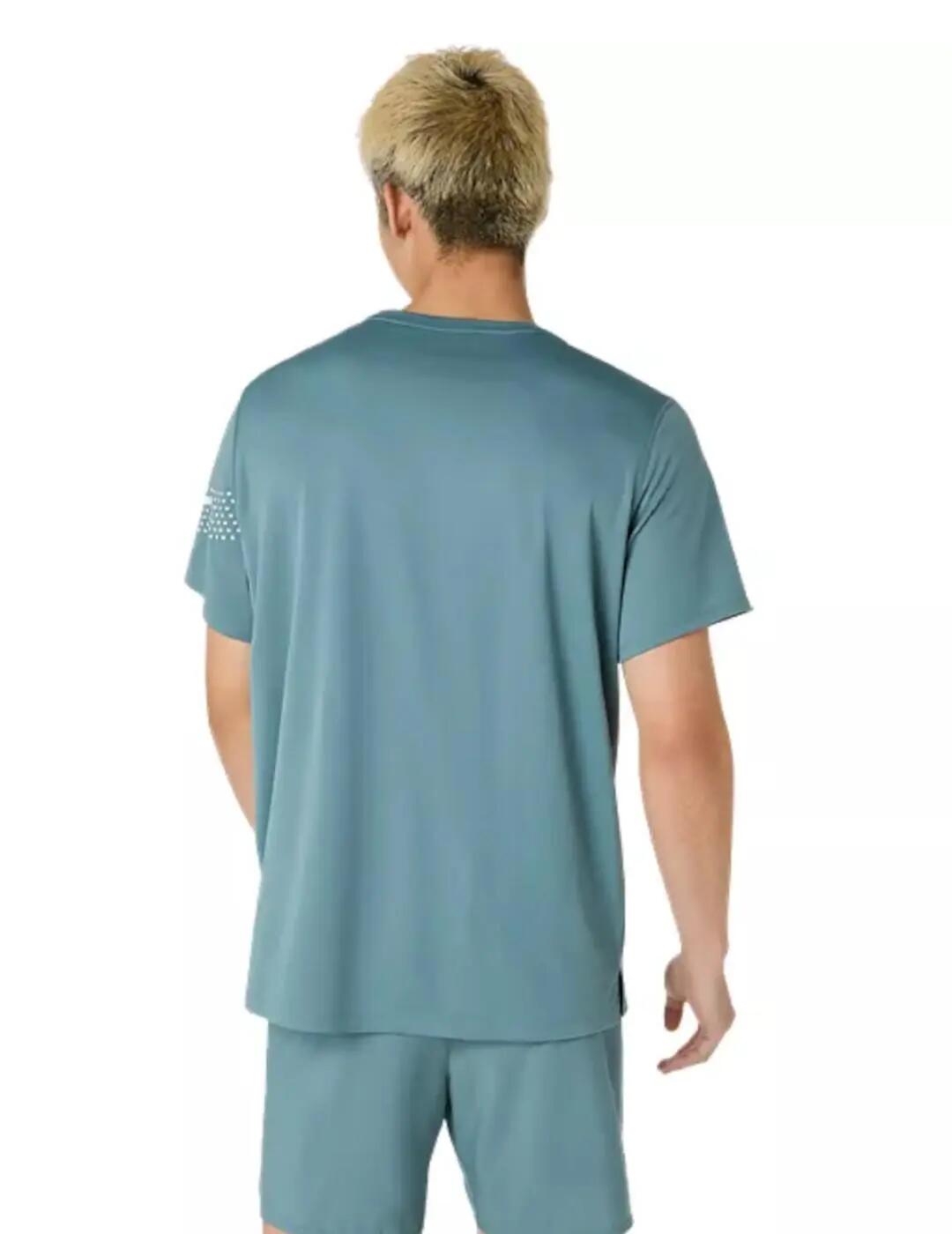 T-shirt à manches courtes pour hommes Asics Asics icon Vert. 3/5