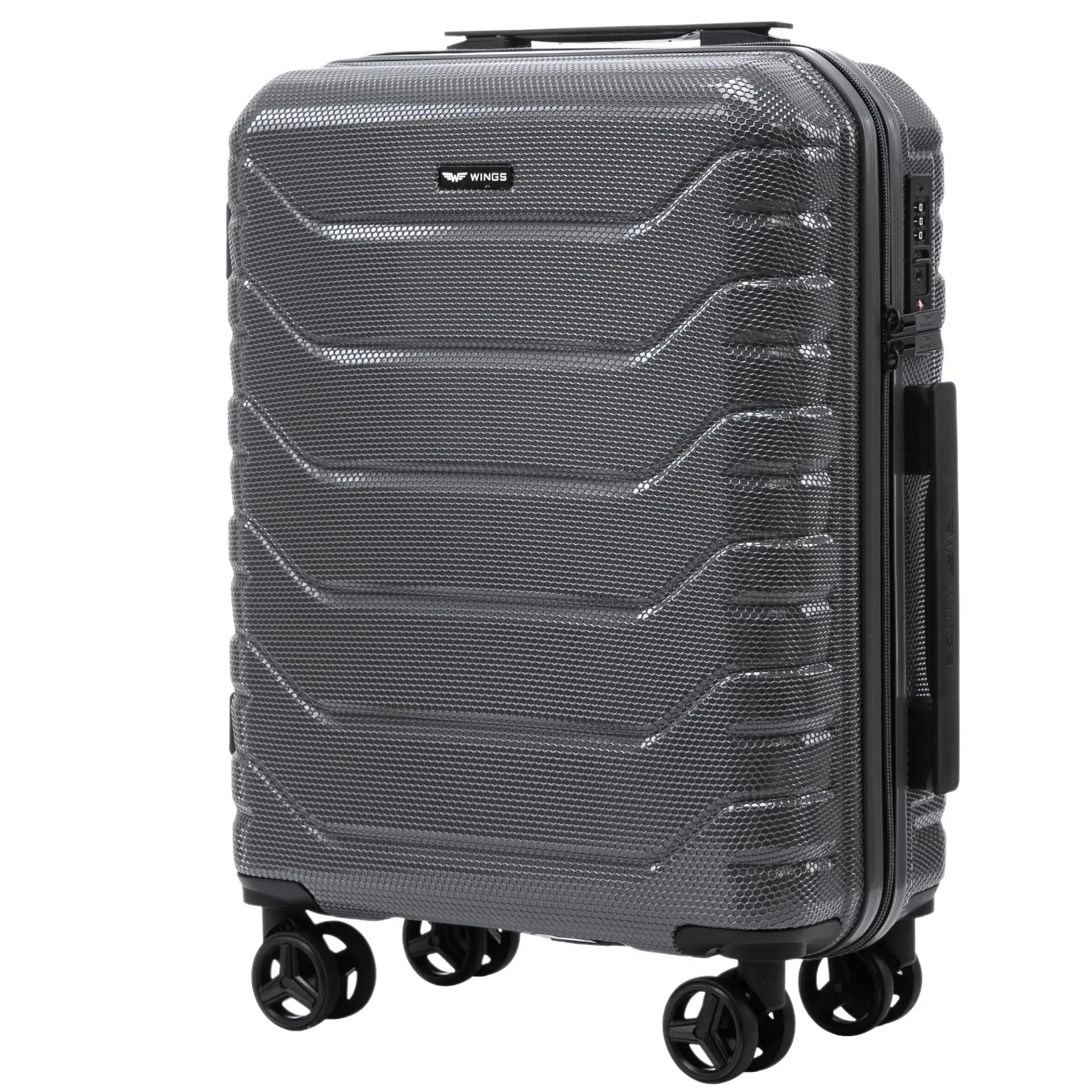 Lot de 4 valises Wings CRAKE S/M/L + valise compacte DARK GREY 4/10
