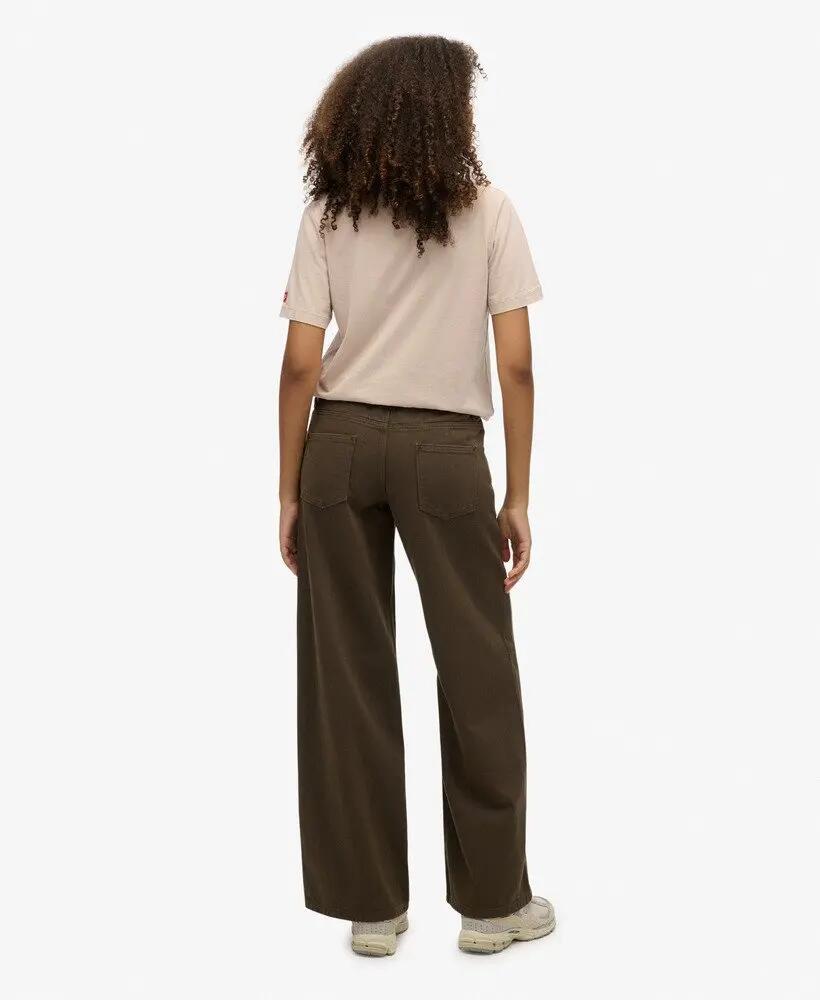 superdry Mid Rise Baggy Pants – Ajuste largo, 100% algodão 6/6